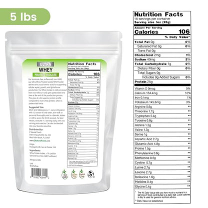 Z Natural Foods Whey Protein Powder Isolate, Unsweetened Protein Powder Enriched Z Natural Foods