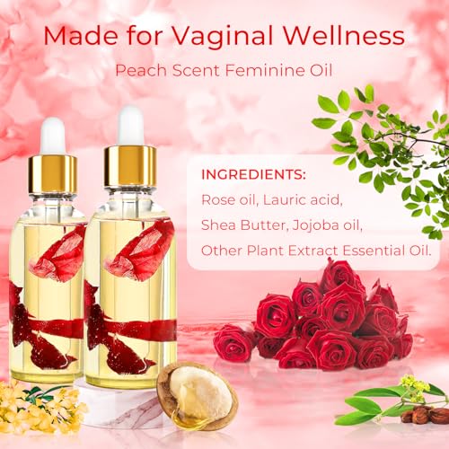 2PCS Yoni Oil Organic Feminine Oil Vaginal Moisturizer - Ph Balance for Women - Feminine Deodorant BASSI