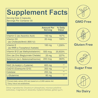 BOND Vitality: All-in-One Male Fertility Supplement - CoQ10, Vitamin B12, Vitamin C, Vitamin D, Catalase