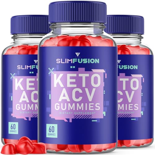 (3 Pack) Slim Fusion Slimfusion ACV Keto Gummies, Slim Fusion Keto ACV Gummies Advanced