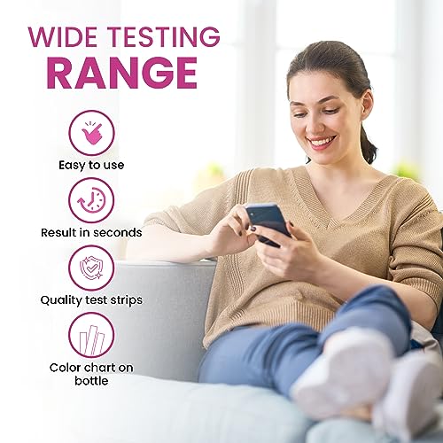 5-Minute Vaginal pH Test Kit for Women - 50 Premium-Quality Vaginal Heath pH Test Strips Included Leaping Lynx