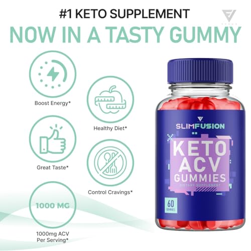 (3 Pack) Slim Fusion Slimfusion ACV Keto Gummies, Slim Fusion Keto ACV Gummies Advanced