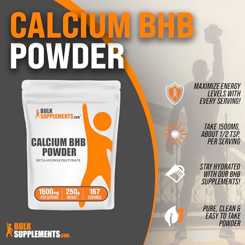 BulkSupplements.com Calcium BHB Powder - Beta-HydroxyButyrate Powder, BHB Supplement BULKSUPPLEMENTS.COM