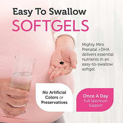 Zahler Mighty Mini Prenatal Vitamin with DHA & Folate - Certified Kosher - All Natural Prenatal Vitamins