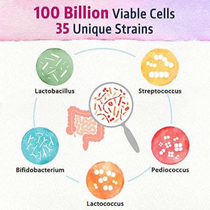 Bonawell Probiotics for Women 100B, with Organic Prebiotic, Cranberry for Feminine Health Bonawell