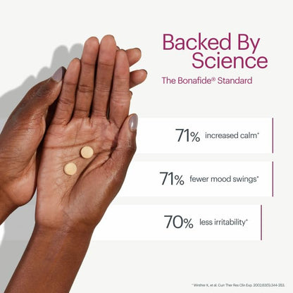 Bonafide Serenol PMS Relief – Hormone-Free, Drug-Free Relief from Mood Swings & Irritability Due