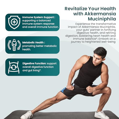 Akkermansia Muciniphila Probiotics for Digestive Health - 5 Billion TFU Akkermansia Probiotic UpNourish