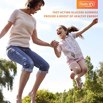 YumVs Complete Glucose Gummies, Raspberry Flavor, (60 Ct); Chewable