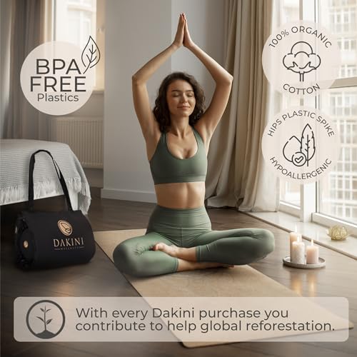 Acupressure Mat and Pillow Set with Extra Mini Accupressure Massage Mat - Organic Cotton Dakini