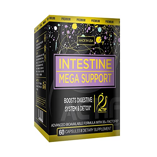 Actif Intestine Mega Support with 30+ Advanced Factors, Deep Cleanse and Repair