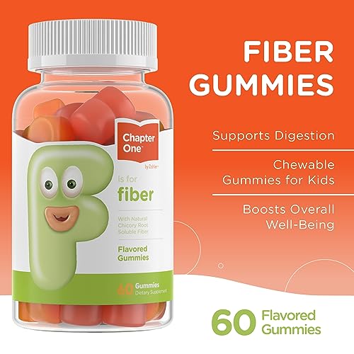 Zahler - Fiber Gummies for Adults & Kids (60 Count) Certified Kosher Adult & Kids Fiber Gummy