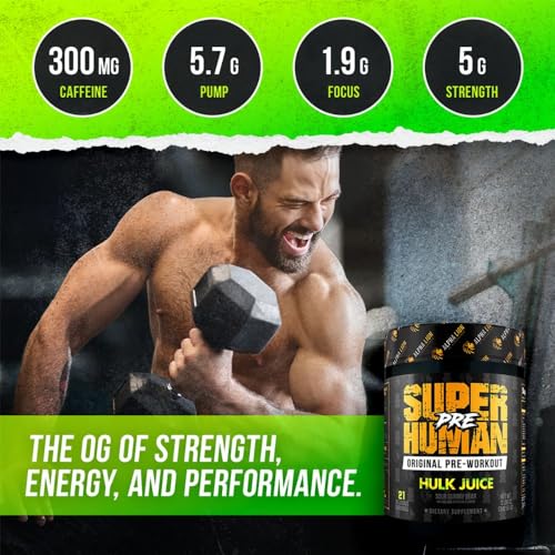 ALPHA LION Superhuman Pre Workout Powder, Beta Alanine, L-Taurine & Tri-Source Caffeine ALPHA LION
