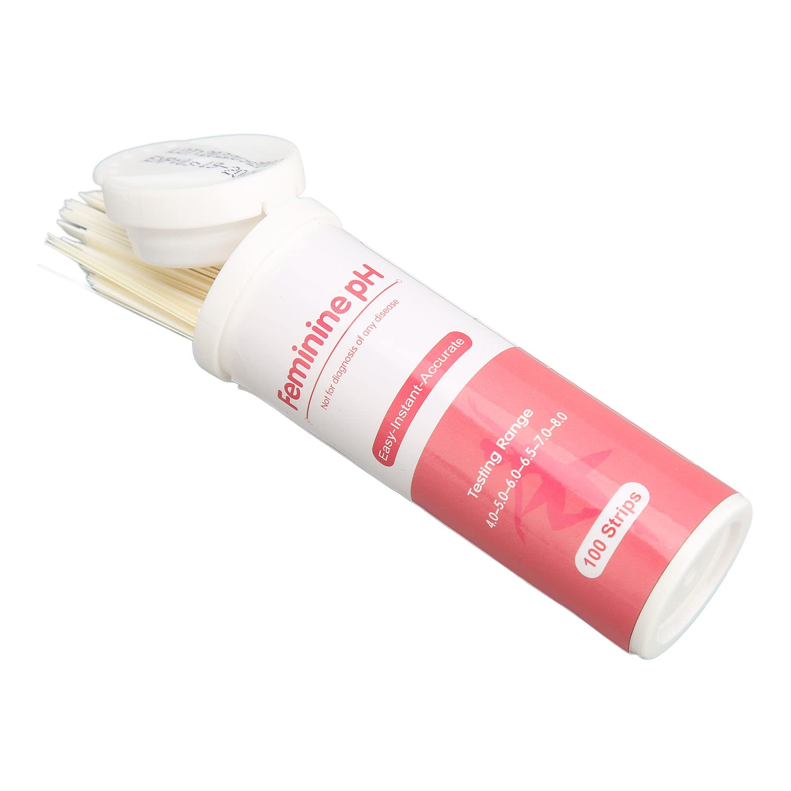 100pcs Disposable Vaginal Health PH Test Strips, pH Test Strips for Women Monitor Feminine Brrnoo