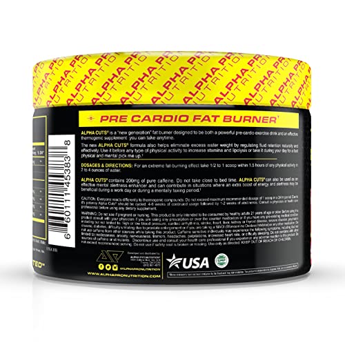 Alpha Pro Nutrition Alpha Cuts Fat Burner Thermogenic Men Women Pre Cardio Workout Alpha Pro Nutrition