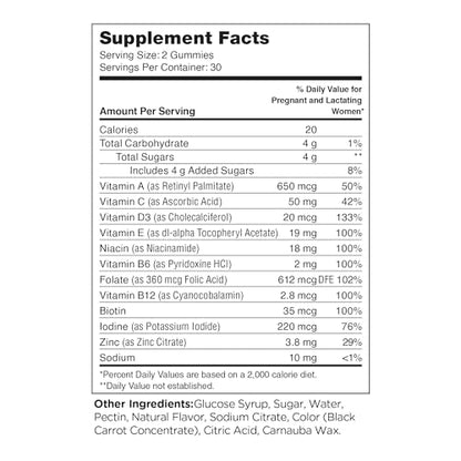 Zahler Chapter Six Prenatal Multivitamin with Folic Acid, Vitamin D and More