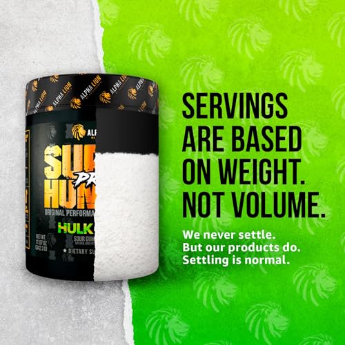 ALPHA LION Superhuman Pre Workout Powder, Beta Alanine, L-Taurine & Tri-Source Caffeine ALPHA LION