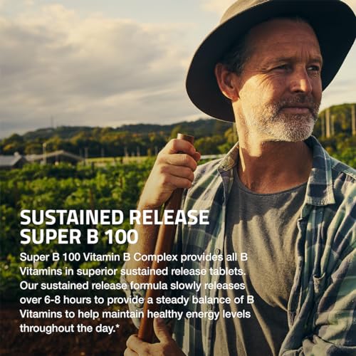 Bronson Vitamin B 100 Complex High Potency Sustained Release (Vitamin B1, B2, B3, B6) Bronson