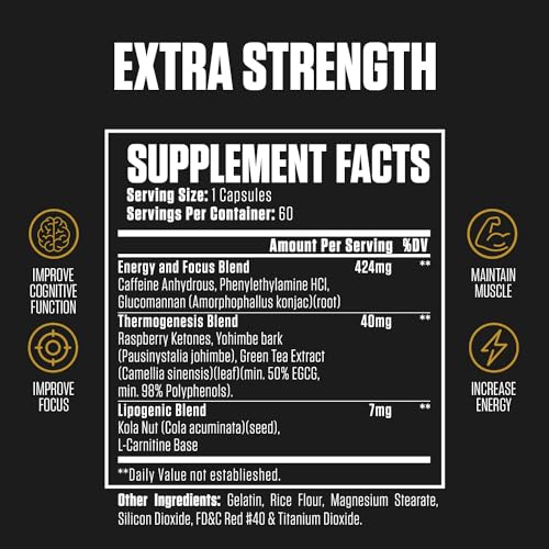 1080p Thermogenic Energy Burn | #1 Rated Energy & Pre Workout for Men & Women EPN Supplements