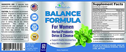 YUMMYVITE Balance Complex for Women - for Vaginal Health, Herbal Detox & Cleanse
