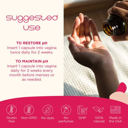 BoriCap - Boric Acid Suppositories for Women - 600 mg - Vaginal Health, pH Balance, Itch & Odor - Natural