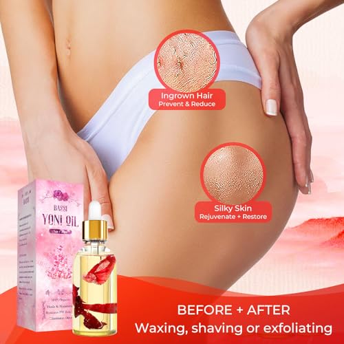2PCS Yoni Oil Organic Feminine Oil Vaginal Moisturizer - Ph Balance for Women - Feminine Deodorant BASSI