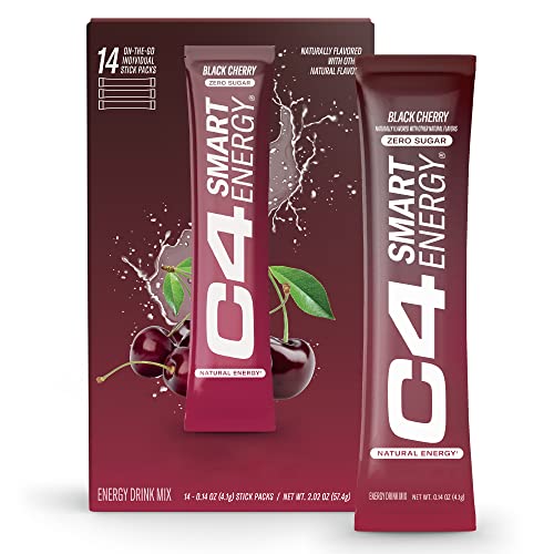 C4 Smart Energy Powder Stick Packs - Sugar Free Performance Fuel & Nootropic Brain 