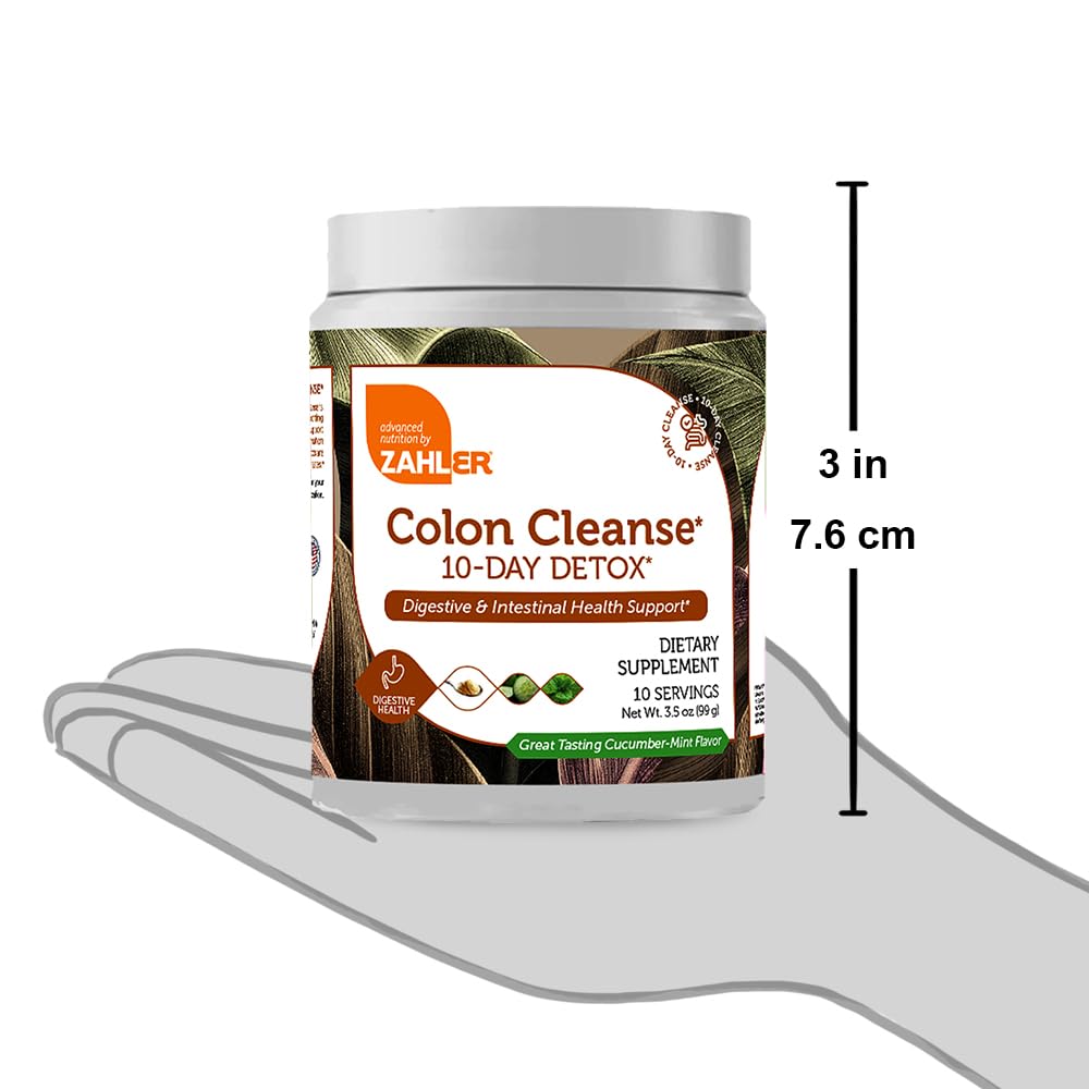 Zahler Colon Cleanse, 10 Day Detox and Gut Health Support, Intestinal Cleanse Supplement