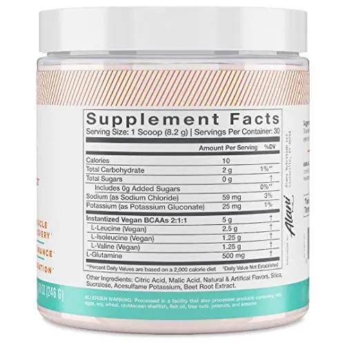 Alani Nu Island Crush Pre Workout and BCAA Hawaiian Shaved Ice Post Workout Powder Bundle | L-Theanine, Beta-Alanine, Citrulline | Branch Chain Essential Amino Acids | 30 Servings per Container