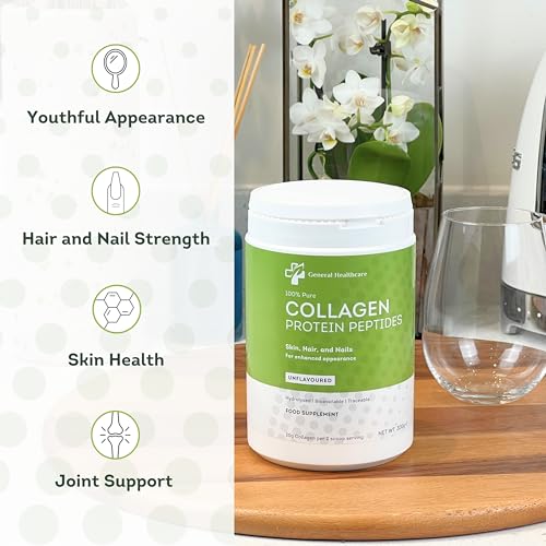 100% Pure Collagen Powder Protein Peptides - General Healthcare 300g Supplement General Healthcare