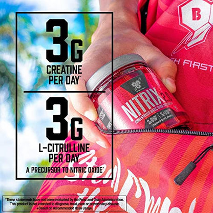 BSN NITRIX 2.0 - Nitric Oxide Precursors, 3g Creatine, 3g L Citrulline - Supports Workout BSN