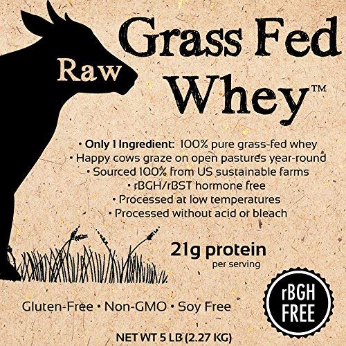 100% Raw Grass Fed Whey - Happy Healthy Cows, COLD PROCESSED Undenatured Raw Organic Whey