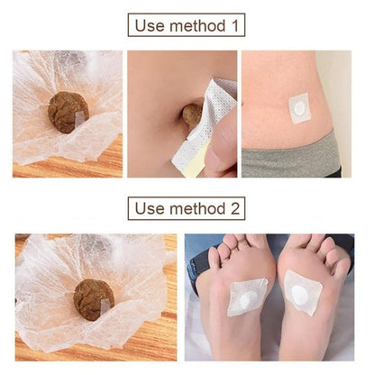 Bubchen Mugwort Belly Patch,30Pcs Natural Wormwood Essence and 30Pcs Belly Sticker BURWSEKK