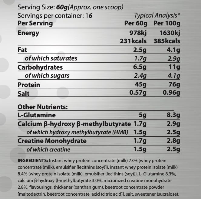 All in One Whey Fuel Your Strength All-in-One Muscle Builder Whey Protein Shake, with 45g Protein Elite Gainz