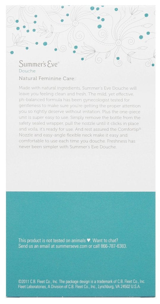 (Pack of 4 Bottles) Summer's Eve Fresh Scent Douche Vinegar & Water, Feminine Wash, 4.5oz Bottles Summer's Eve