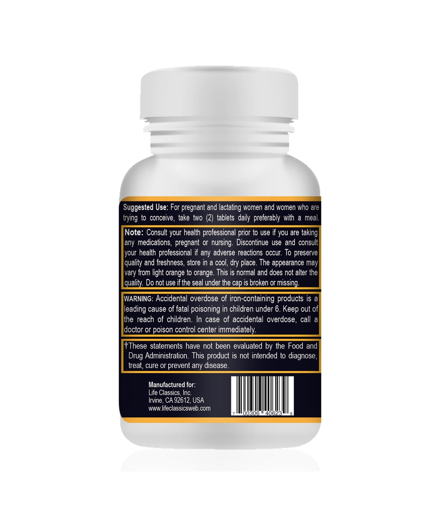 Your Nutritionist - Prenatal Multivitamin – 120 Tablets – 60 Days