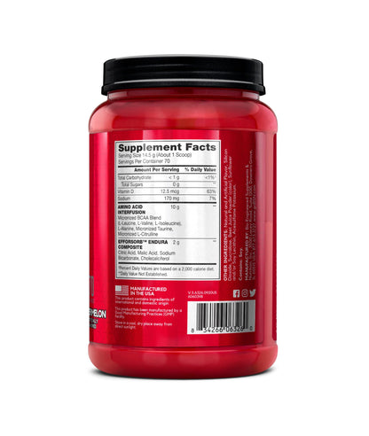 BSN Amino X Muscle Recovery & Endurance Powder with BCAAs, Intra Workout Support BSN