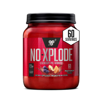 BSN N.O.-XPLODE Pre Workout Supplement with Creatine, Beta-Alanine, and Energy