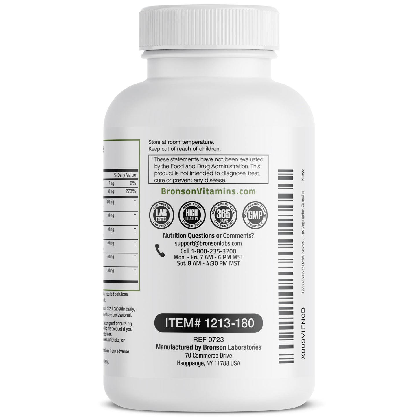 Bronson Liver Detox Advanced Detox & Cleansing Formula Supports Health Liver Function Bronson