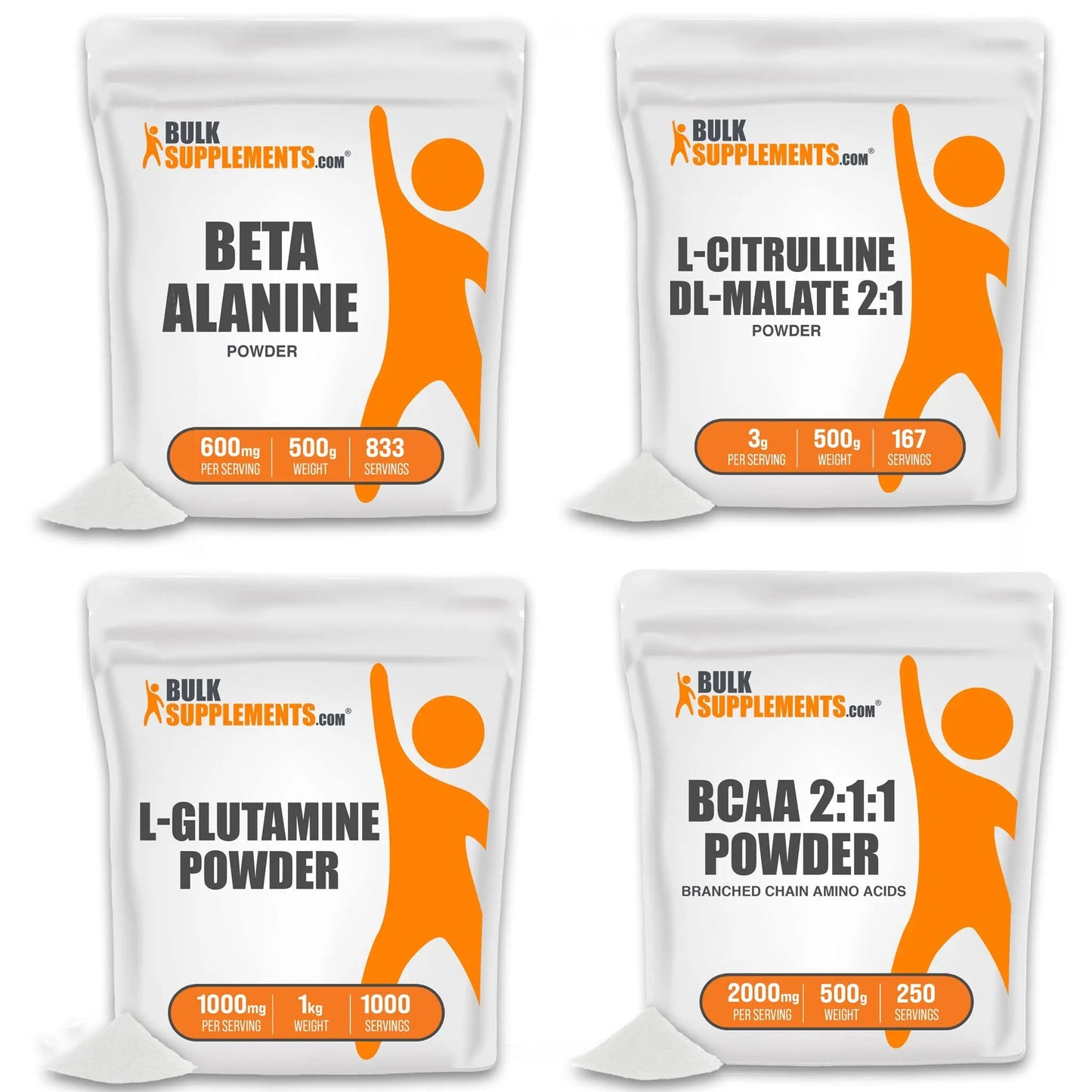 BULKSUPPLEMENTS.COM Beta Alanine Powder (500g), with L-Citrulline Malate 2:1 Powder