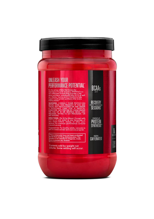 BSN Amino X Muscle Recovery & Endurance Powder with BCAAs, Intra Workout Support, 10 Grams of Amino Acids, Keto Friendly, Caffeine Free, Flavor: Fruit Punch, 30 servings (Packaging May Vary) BSN