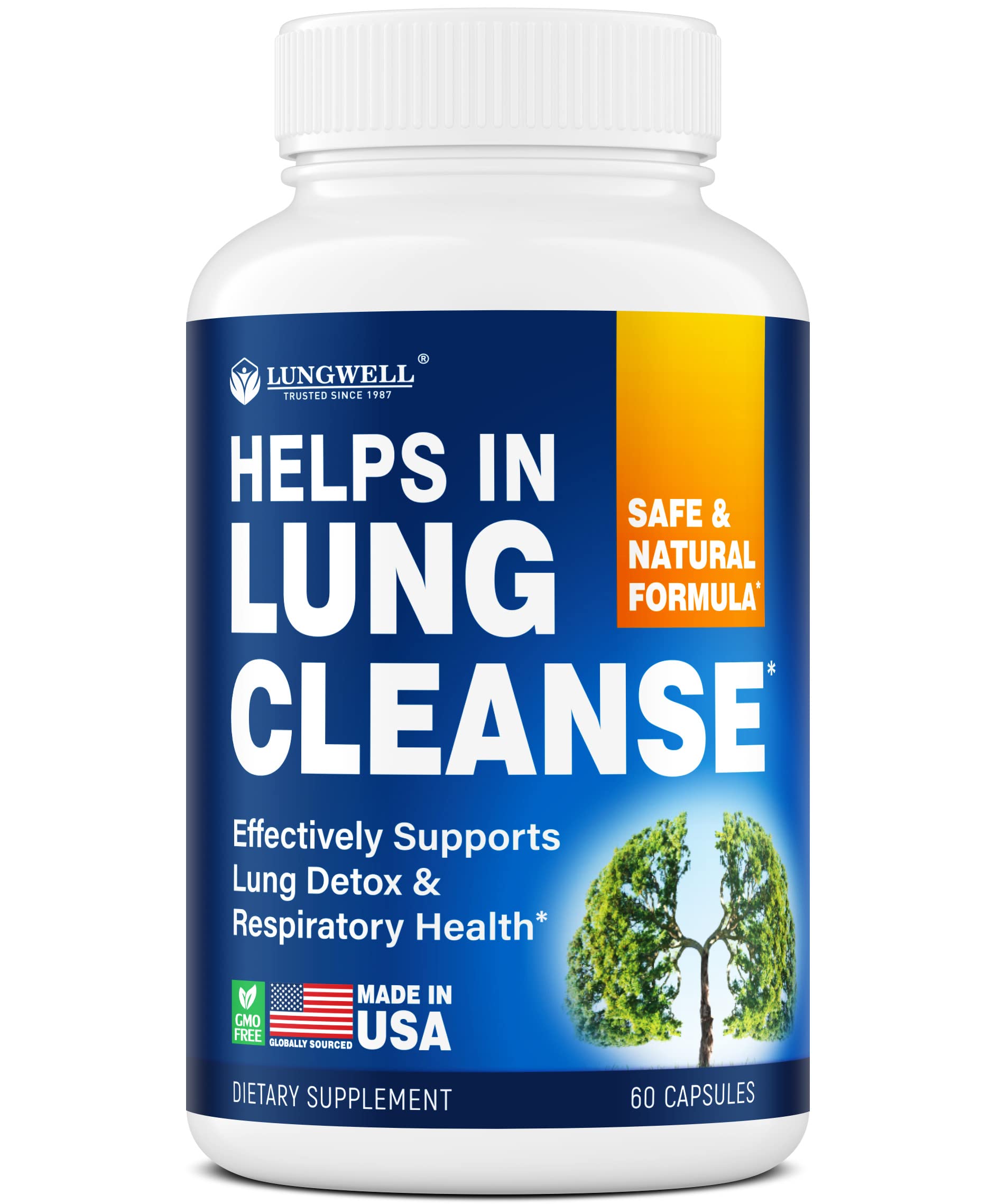 LUNGWELL Quit Smoking Aid - Made in USA - Helps to Clear Lungs & Stop