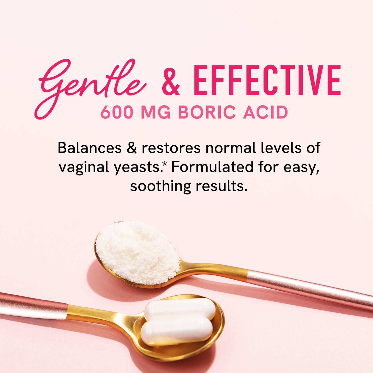 Boric Acid Suppositories for Women | 600mg | for pH Balance, Vaginal Odor & Itching | Feminine Hygiene