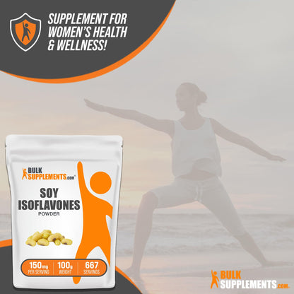 BULKSUPPLEMENTS.COM Soy Isoflavones Powder - Soy Isoflavones 150mg, Isoflavones Supplement