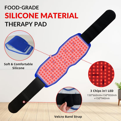 Yoveck Red Light Therapy Belt, Silicone Red Light Therapy Pad Near Infrared Light Therapy