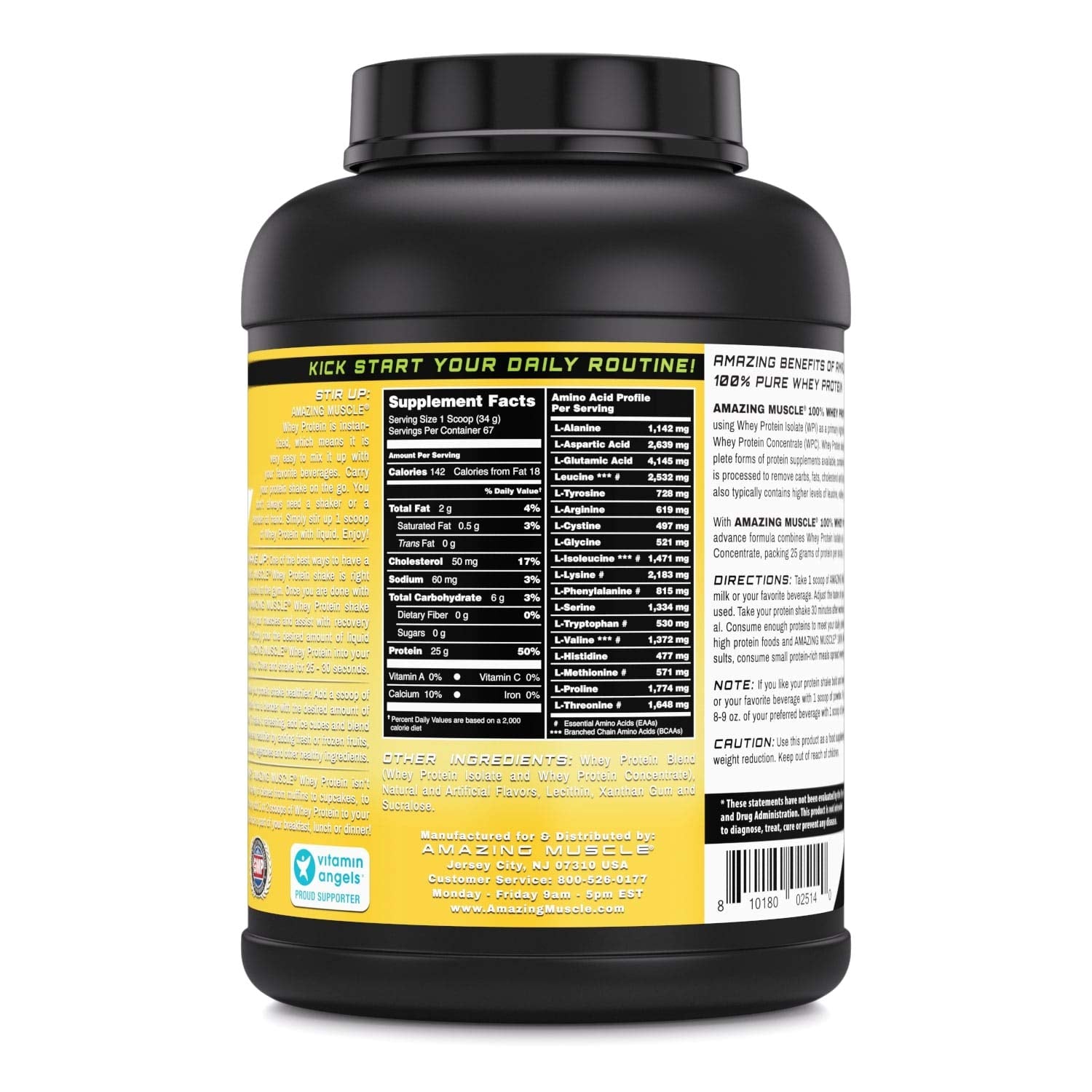 Amazing Muscle 100% Whey Protein Powder *Advanced Formula with Whey Protein Amazing Nutrition