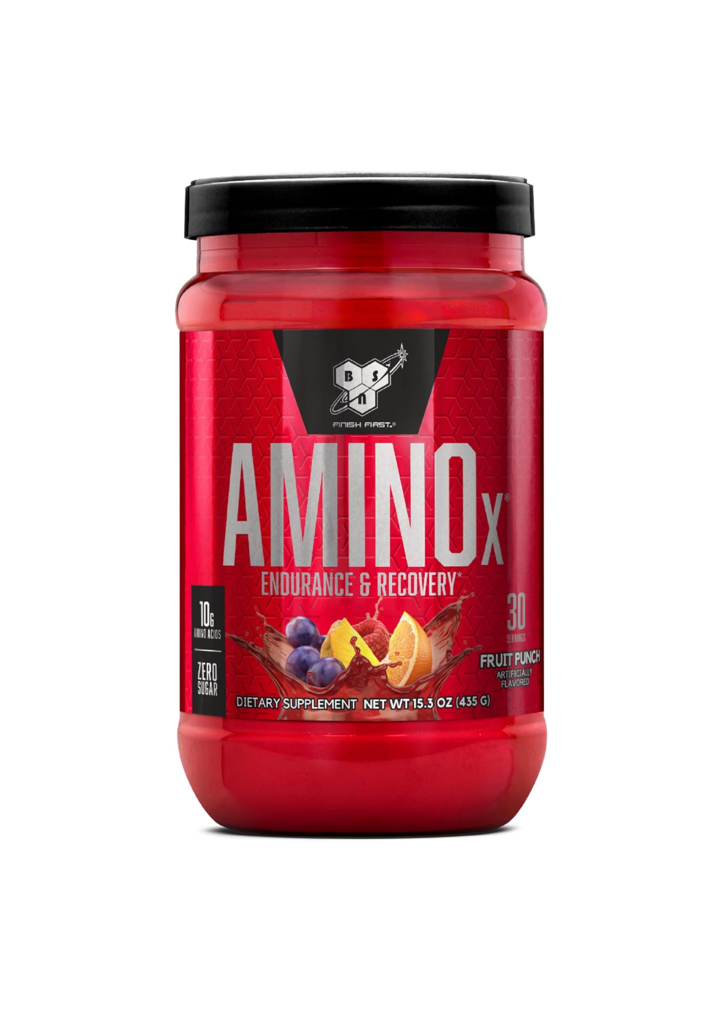 BSN Amino X Muscle Recovery & Endurance Powder with BCAAs, Intra Workout Support, 10 Grams of Amino Acids, Keto Friendly, Caffeine Free, Flavor: Fruit Punch, 30 servings (Packaging May Vary) BSN
