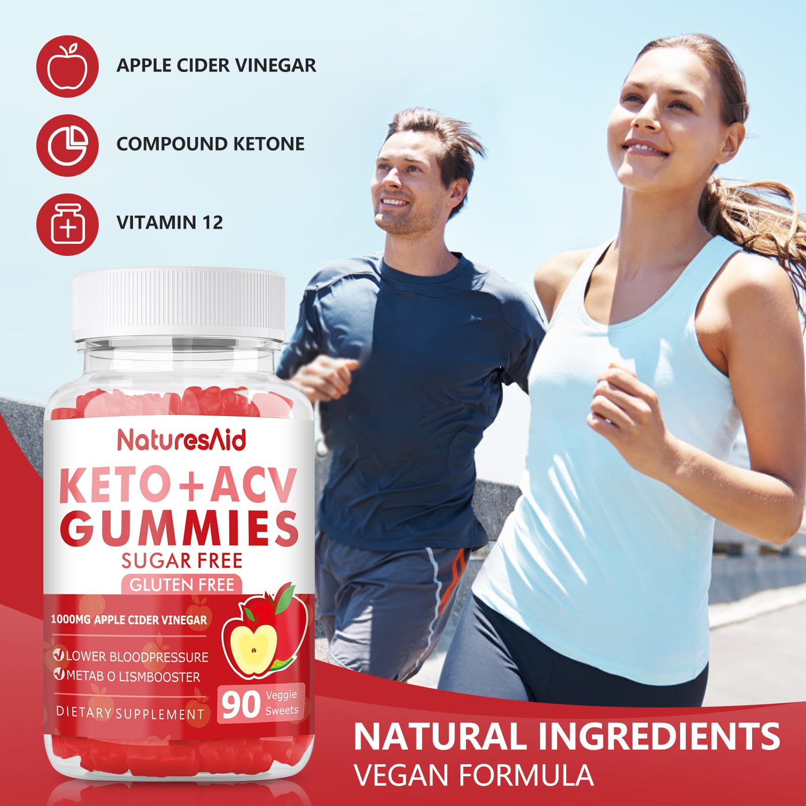 90 CT Keto Acv Gummies for Advanced Weight Loss & Belly Fat Burn - Pro Active Super Natures Aid