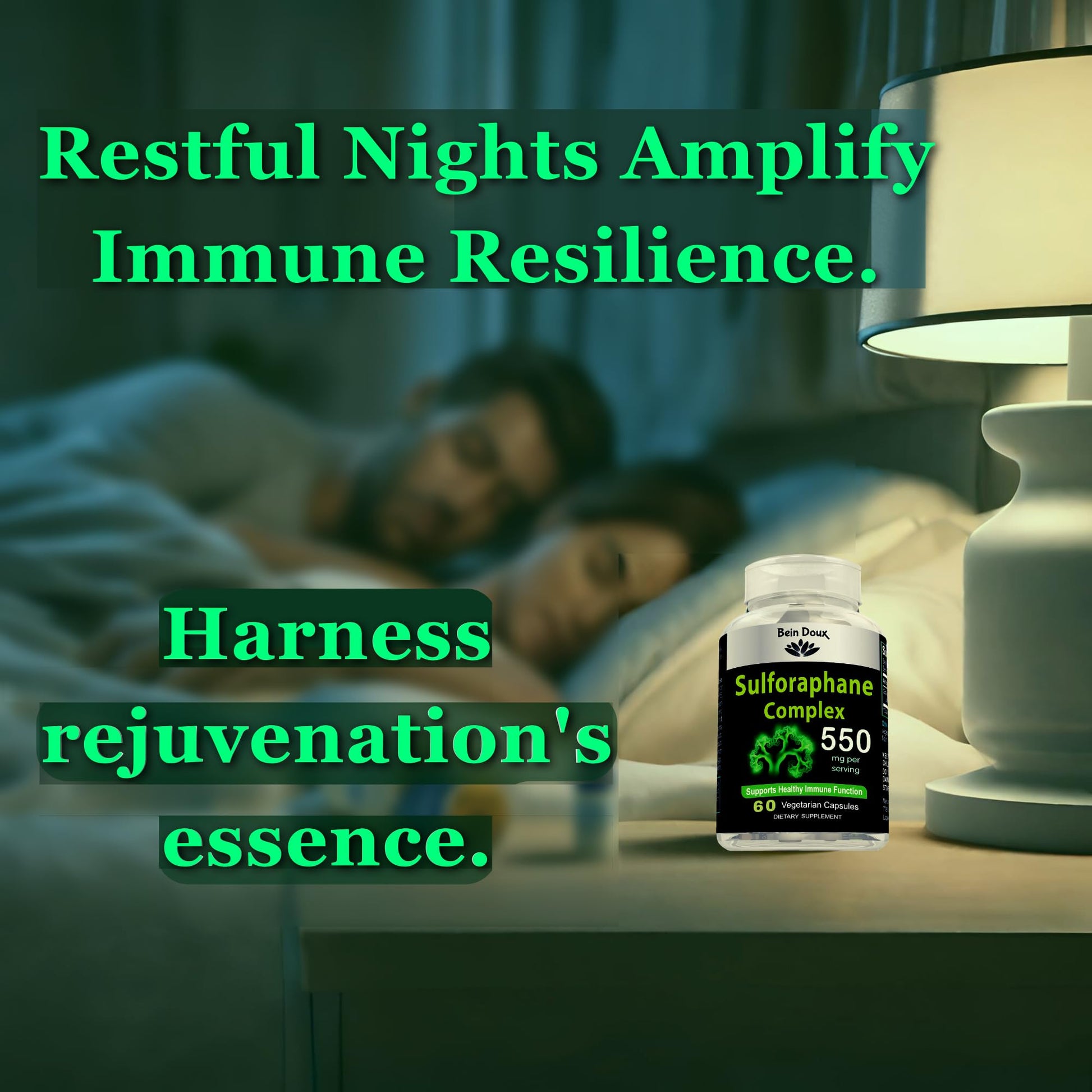 550mg Sulforaphane Supplement with Glucoraphanin and Myrosinase | Broccoli Supplemen BEIN DOUX