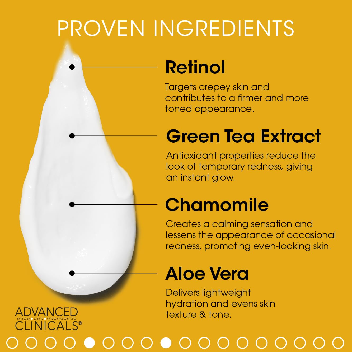 Advanced Clinicals Retinol Body Lotion + Collagen Cream 2pc Body Skin Care Set Advanced Clinicals